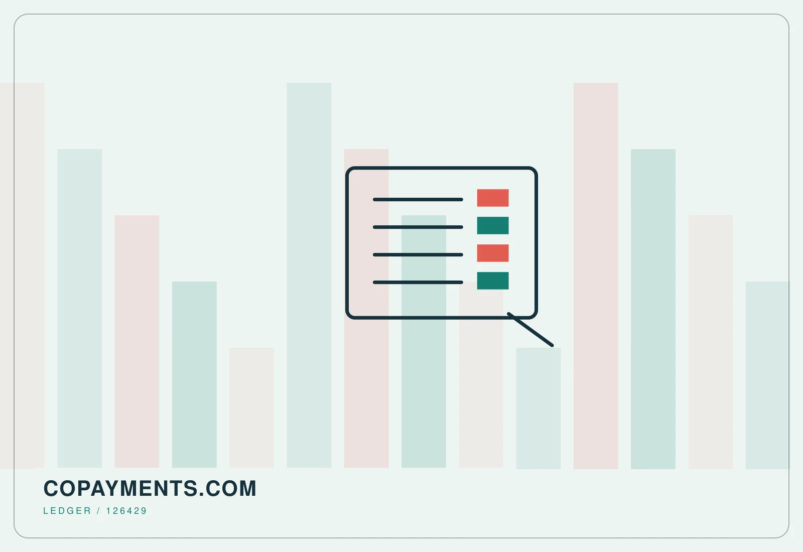 Abstract editorial artwork created for copayments.com